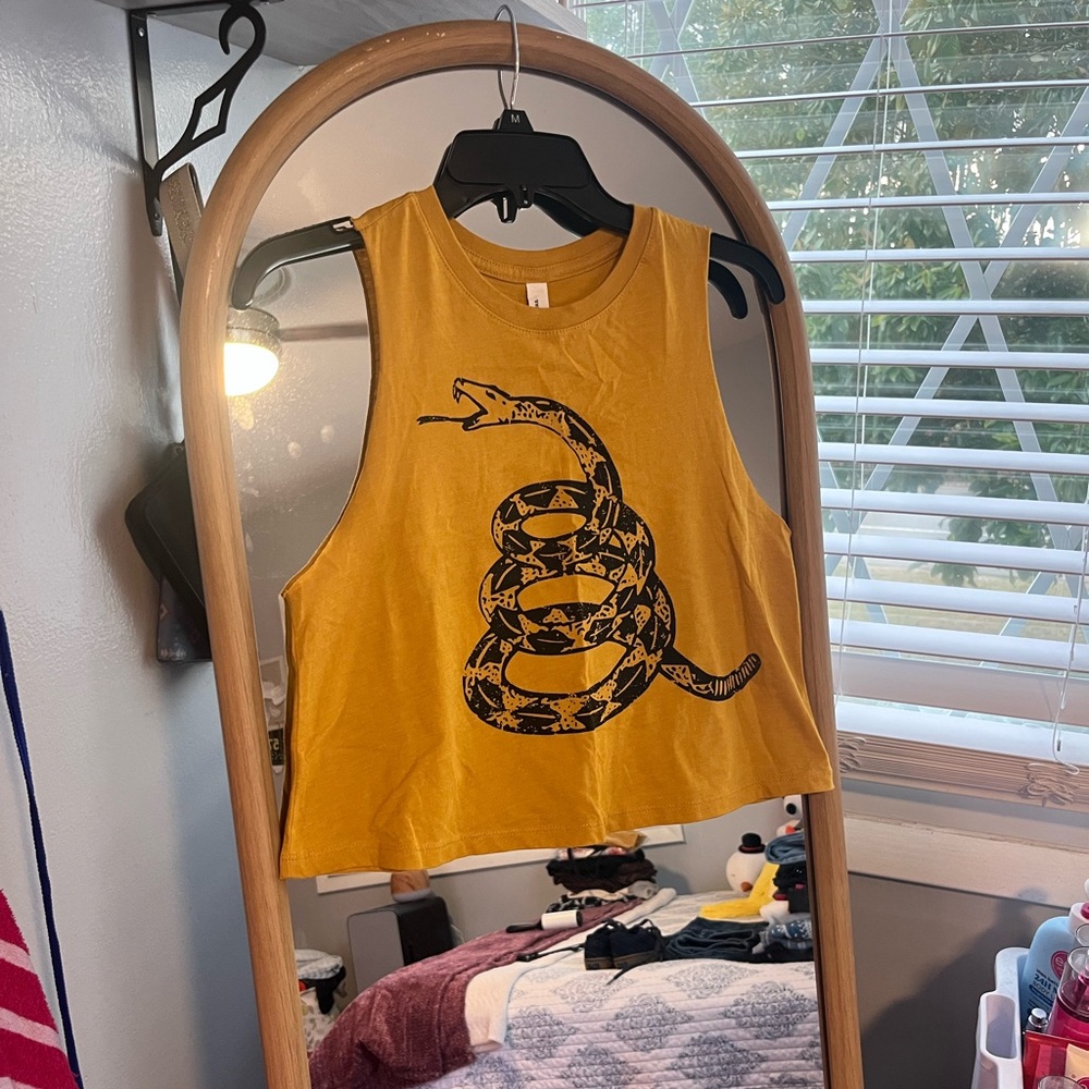 Bella Canvas Mustard Snake Graphic Tank